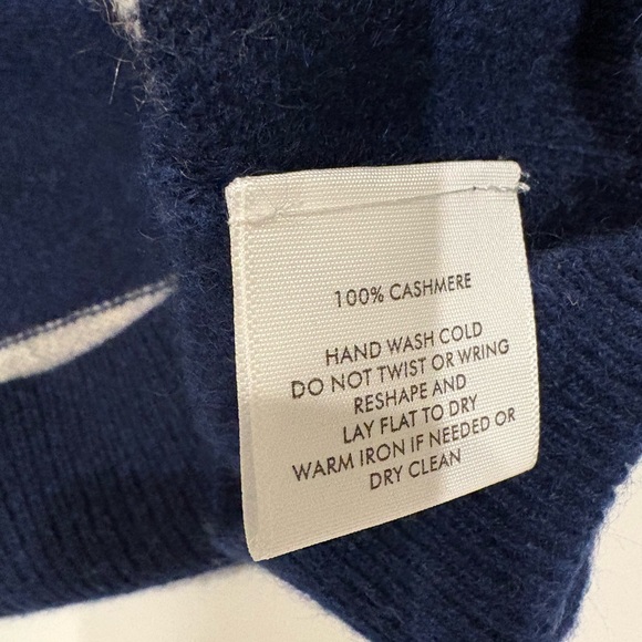 WHITE + WARREN NWT Women Cashmere Admiral Sweater L Large - Picture 7 of 8